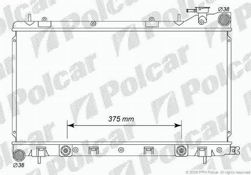 Polcar 7241082K - Radiators, Motora dzesēšanas sistēma autodraugiem.lv