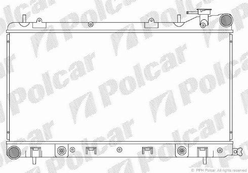 Polcar 724108-2 - Radiators, Motora dzesēšanas sistēma autodraugiem.lv