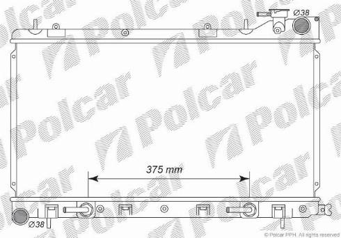 Polcar 7242081K - Radiators, Motora dzesēšanas sistēma autodraugiem.lv