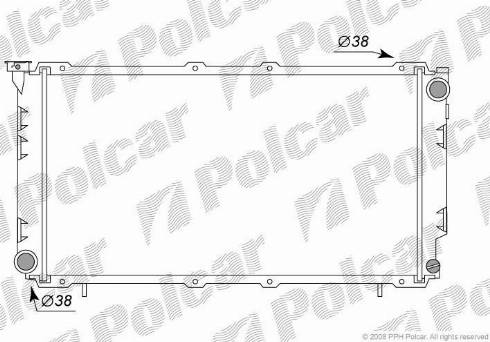 Polcar 7205081K - Radiators, Motora dzesēšanas sistēma autodraugiem.lv