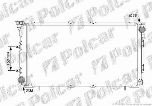 Polcar 7205082K - Radiators, Motora dzesēšanas sistēma autodraugiem.lv