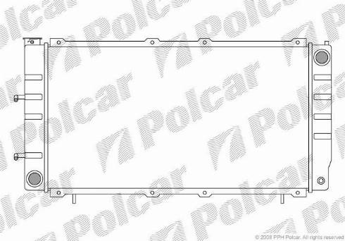 Polcar 720508-2 - Radiators, Motora dzesēšanas sistēma autodraugiem.lv