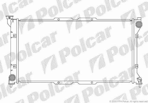 Polcar 720608-1 - Radiators, Motora dzesēšanas sistēma autodraugiem.lv