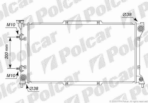 Polcar 7206082K - Radiators, Motora dzesēšanas sistēma autodraugiem.lv