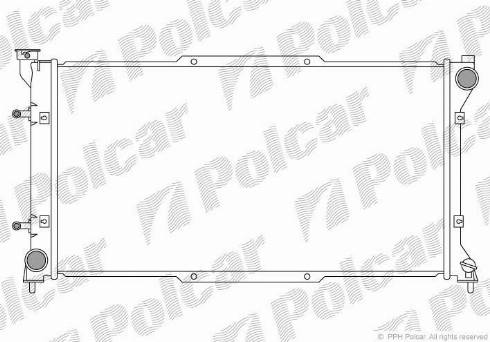 Polcar 720608-2 - Radiators, Motora dzesēšanas sistēma autodraugiem.lv