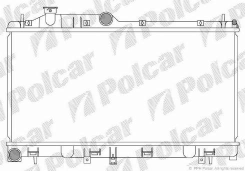 Polcar 7208084K - Radiators, Motora dzesēšanas sistēma autodraugiem.lv