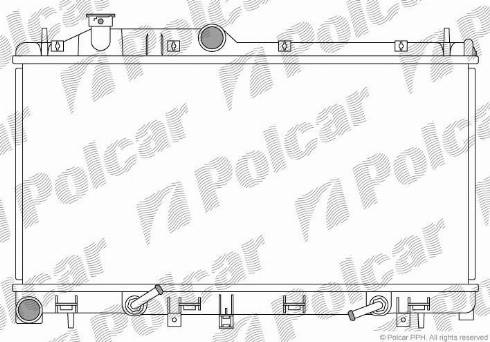 Polcar 720808-3 - Radiators, Motora dzesēšanas sistēma autodraugiem.lv