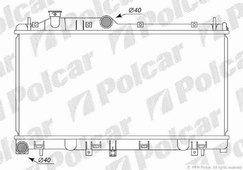 Polcar 7208082K - Radiators, Motora dzesēšanas sistēma autodraugiem.lv