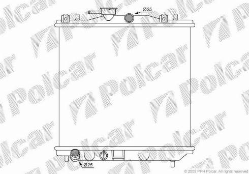 Polcar 7202081K - Radiators, Motora dzesēšanas sistēma autodraugiem.lv