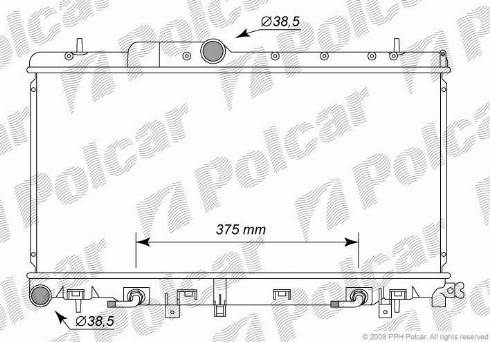 Polcar 7212084K - Radiators, Motora dzesēšanas sistēma autodraugiem.lv