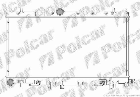 Polcar 721208-4 - Radiators, Motora dzesēšanas sistēma autodraugiem.lv