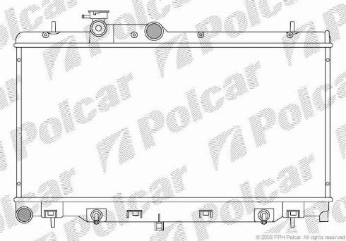 Polcar 721208-1 - Radiators, Motora dzesēšanas sistēma autodraugiem.lv