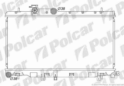 Polcar 7212083K - Radiators, Motora dzesēšanas sistēma autodraugiem.lv