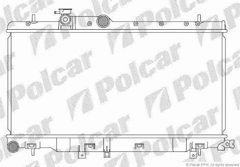 Polcar 721208-3 - Radiators, Motora dzesēšanas sistēma autodraugiem.lv