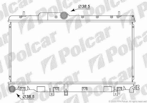 Polcar 721208-2 - Radiators, Motora dzesēšanas sistēma autodraugiem.lv