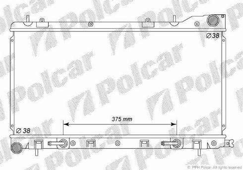 Polcar 7239083K - Radiators, Motora dzesēšanas sistēma autodraugiem.lv