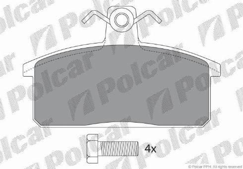 Polcar IE180370-700 - Bremžu uzliku kompl., Disku bremzes autodraugiem.lv