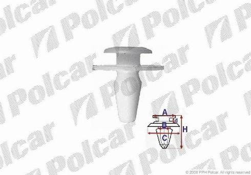 Polcar RXA15814 - Moldings / aizsarguzlika autodraugiem.lv