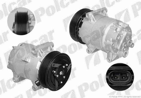 Polcar TSP0155355 - Kompresors, Gaisa kond. sistēma autodraugiem.lv