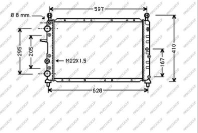 Prasco FT135R005 - Radiators, Motora dzesēšanas sistēma autodraugiem.lv