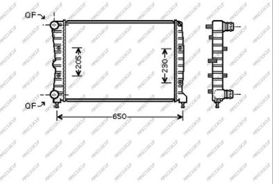 Prasco AA340R005 - Radiators, Motora dzesēšanas sistēma autodraugiem.lv