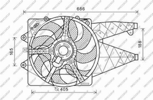 Prasco AA210F003 - Ventilators, Motora dzesēšanas sistēma autodraugiem.lv