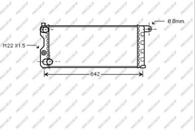 Prasco AB017R001 - Radiators, Motora dzesēšanas sistēma autodraugiem.lv