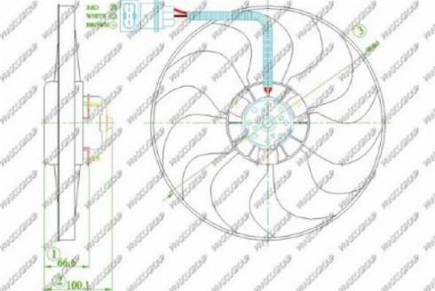 Prasco AD0163300 - Ventilators, Motora dzesēšanas sistēma autodraugiem.lv