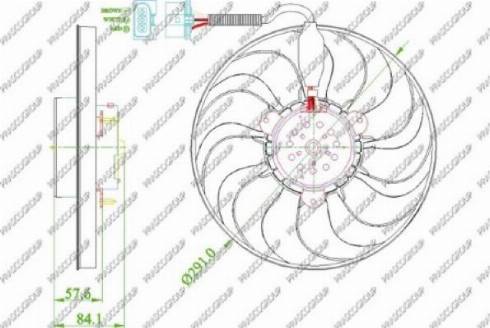 Prasco AD0163310 - Ventilators, Motora dzesēšanas sistēma autodraugiem.lv
