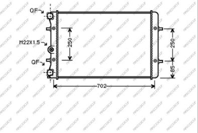 Prasco AD016R002 - Radiators, Motora dzesēšanas sistēma autodraugiem.lv