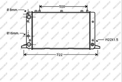 Prasco AD013R015 - Radiators, Motora dzesēšanas sistēma autodraugiem.lv