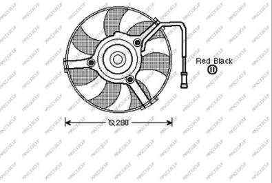 Prasco AD017F001 - Ventilators, Motora dzesēšanas sistēma autodraugiem.lv