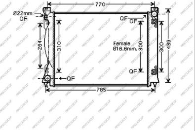 Prasco AD034R007 - Radiators, Motora dzesēšanas sistēma autodraugiem.lv