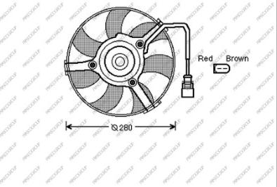 Prasco AD032F004 - Ventilators, Motora dzesēšanas sistēma autodraugiem.lv