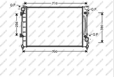 Prasco AD032R006 - Radiators, Motora dzesēšanas sistēma autodraugiem.lv