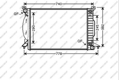 Prasco AD020R009 - Radiators, Motora dzesēšanas sistēma autodraugiem.lv