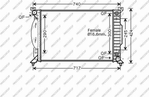 Prasco AD020R010 - Radiators, Motora dzesēšanas sistēma autodraugiem.lv