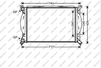 Prasco AD020R011 - Radiators, Motora dzesēšanas sistēma autodraugiem.lv