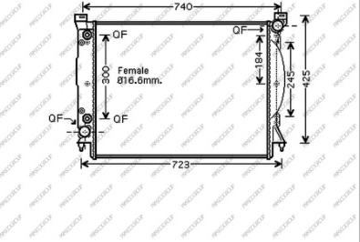 Prasco AD020R012 - Radiators, Motora dzesēšanas sistēma autodraugiem.lv