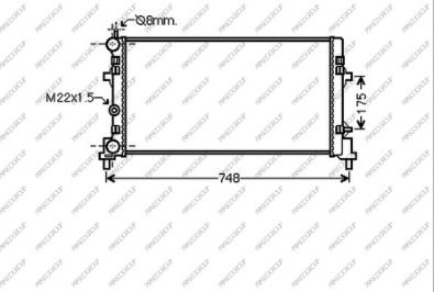 Prasco AD120R003 - Radiators, Motora dzesēšanas sistēma autodraugiem.lv