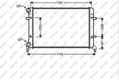 Prasco AD320R014 - Radiators, Motora dzesēšanas sistēma autodraugiem.lv