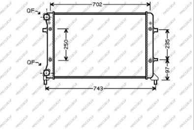 Prasco AD320R012 - Radiators, Motora dzesēšanas sistēma autodraugiem.lv