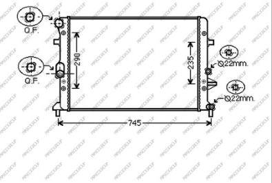 Prasco AD322R013 - Radiators, Motora dzesēšanas sistēma autodraugiem.lv