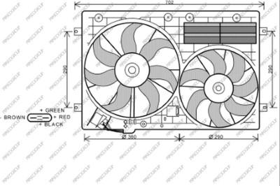 Prasco AD202F001 - Ventilators, Motora dzesēšanas sistēma autodraugiem.lv