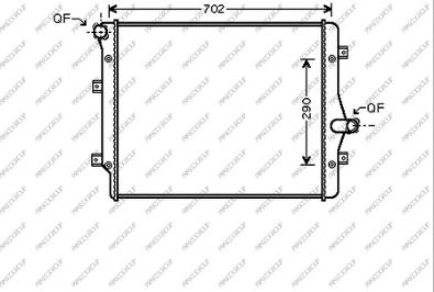 Prasco AD202R008 - Radiators, Motora dzesēšanas sistēma autodraugiem.lv