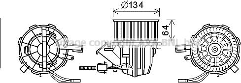 Prasco AI8391 - Elektromotors, Salona ventilācija autodraugiem.lv