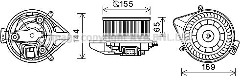 Prasco AI8371 - Elektromotors, Salona ventilācija autodraugiem.lv