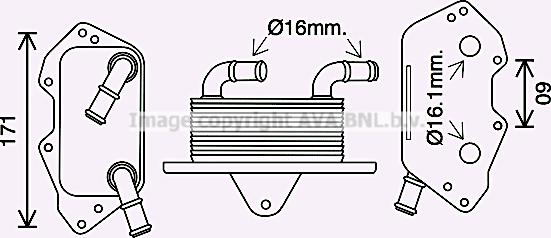 Prasco AI3404 - Eļļas radiators, Motoreļļa autodraugiem.lv