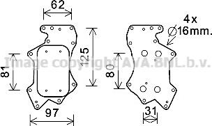 Prasco AI3403 - Eļļas radiators, Motoreļļa autodraugiem.lv