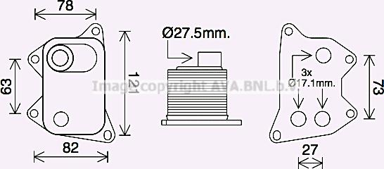 Prasco AI3420 - Eļļas radiators, Motoreļļa autodraugiem.lv